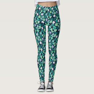 Irish St. Patrick's Day Fyrklöver Leggings