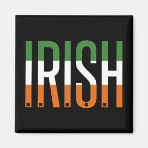 Irish St patrick's day Ireland Flagga Shamrock Luc Magnet
