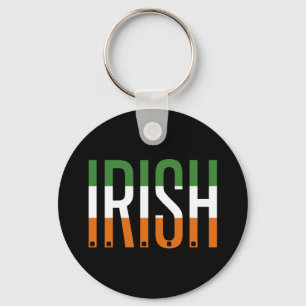 Irish St patrick's day Ireland Flagga Shamrock Luc Nyckelring