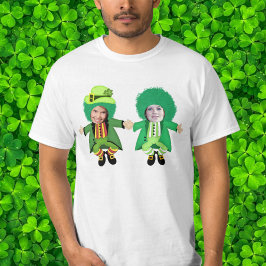 Irish St patricks day Jig, Photo Framed Head T-shirt