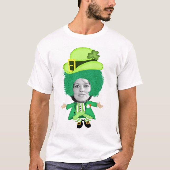 Irish St patricks day Jig, Photo Framed Head Tröja (Framsida)