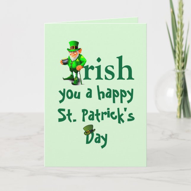 IRISH ST. PATRICK'S DAY KORT (Framsida)