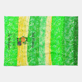 Irish St patrick's day Leprechaun Gnome Säsong Kökshandduk