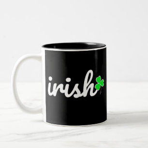 Irish St... Patrick's Day Lucky Shamrock Två-Tonad Mugg