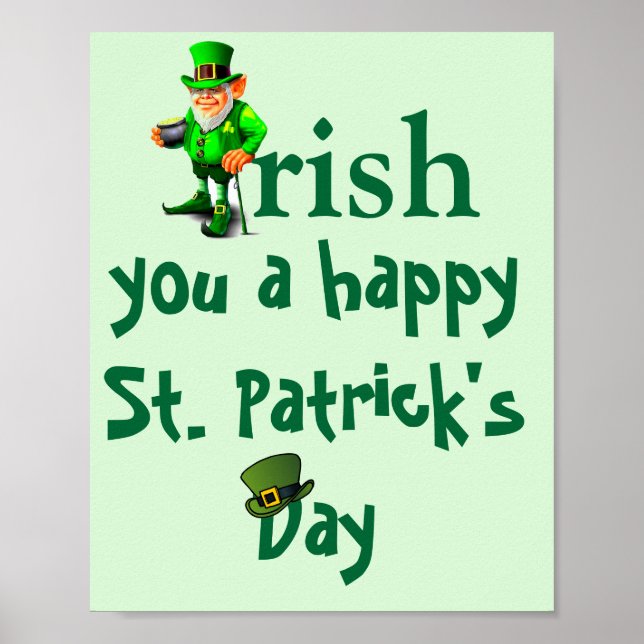 IRISH ST. PATRICK'S DAY POSTER (Framsidan)