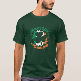 Irish St patricks day Shamrocks och Shenanigans T Shirt
