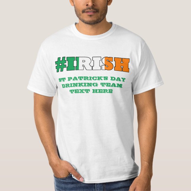 Irish St patricks day T Shirt (Framsida)