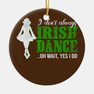 Irish Step Dance Girl Ireland Dancing Irish Dance Julgransprydnad Keramik