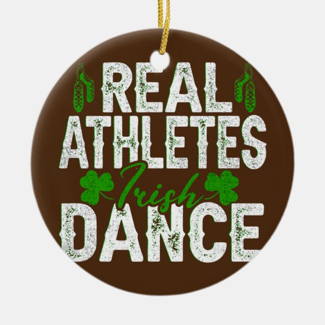 Irish Step Dance Girl Ireland Dancing Irish Dance Julgransprydnad Keramik (Framsidan)