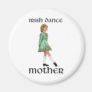 Irish Step Dance Mor - Grönt Magnet