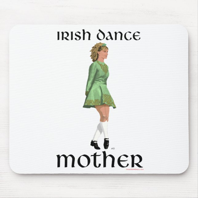 Irish Step Dance Mor - Grönt Musmatta (Framsidan)