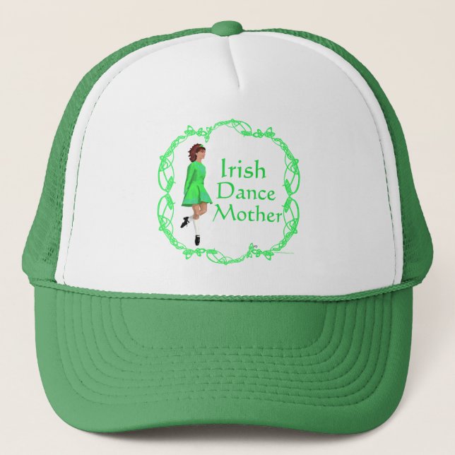 Irish Step Dance Mor - Grönt Truckerkeps (Framsida)