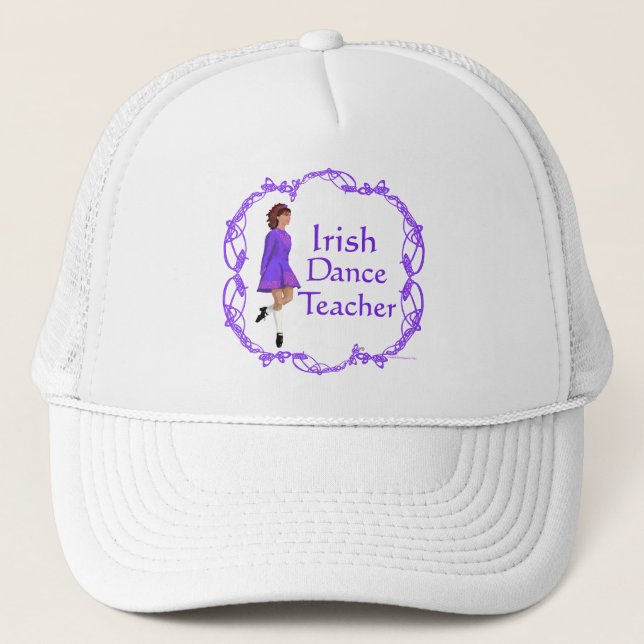 Irish Step Dance Teacher - Lila Truckerkeps (Framsida)