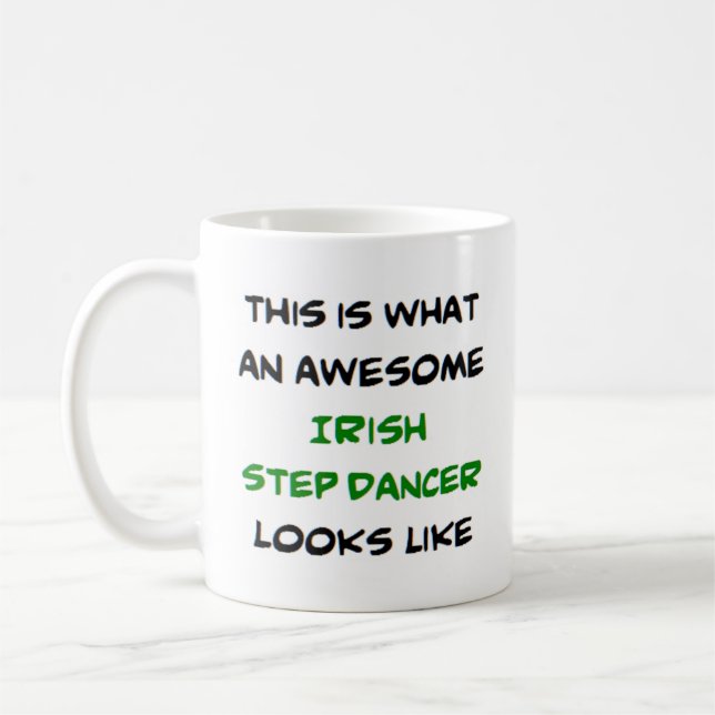 Irish step dancer, fantastisk kaffemugg (Vänster)