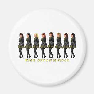 Irish Step Dancers Sten Magnet