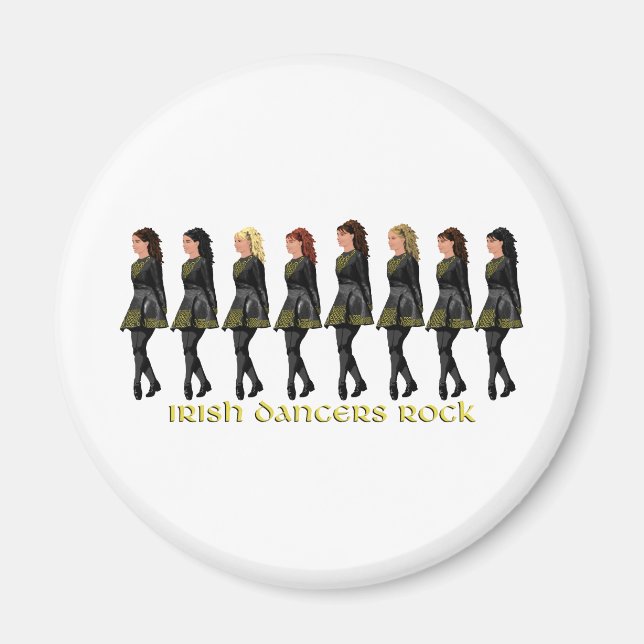 Irish Step Dancers Sten Magnet (Framsidan)