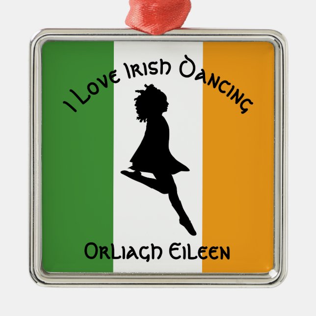 Irish Step Dancing Customize with Namn Ornament (Framsidan)