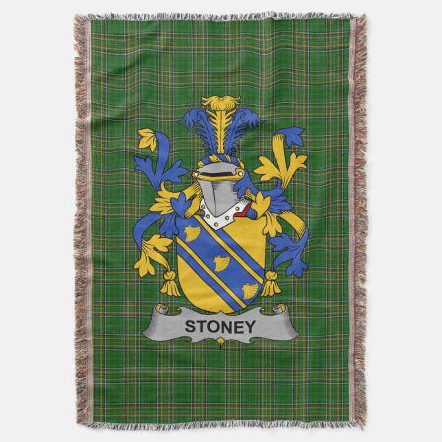 Irish Stoney Jackar om Arm Family Crest Ireland Filt (Framsidan Vertikal)