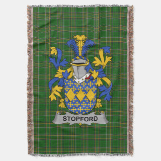 Irish Stopford Jackar om Arm Family Crest Ireland Filt