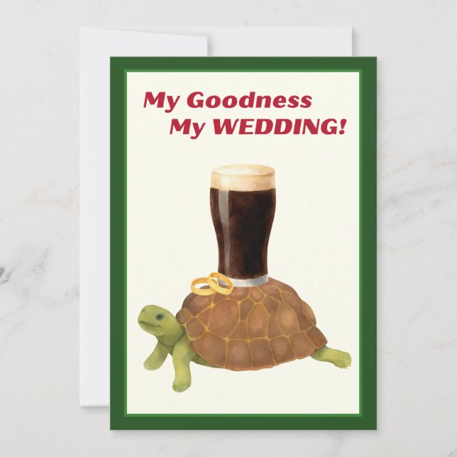 Irish Stout Bridal Shower Invitation Inbjudningar (Framsida)