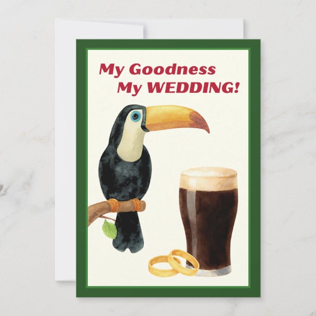 Irish Stout Bridal Shower Invitation Inbjudningar (Framsida)