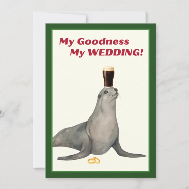 Irish Stout Bridal Shower Invitation Inbjudningar (Framsida)