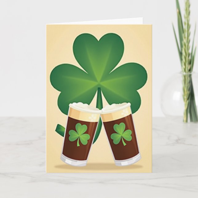 Irish Stout Cheers Card Kort (Framsida)