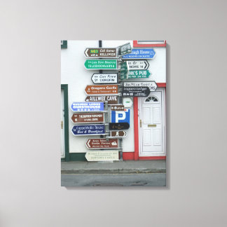 Irish Street Signs Canvastryck