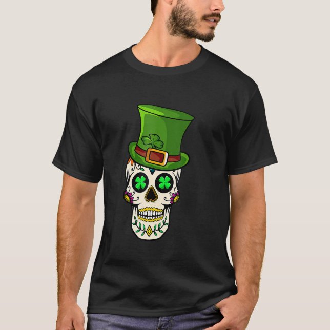 Irish Sugar Döskallars Paddys St patricks day Cala T Shirt (Framsida)