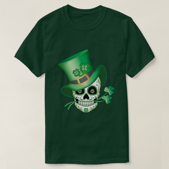 Irish Sugar Skull T-Shirt (Design framsida)