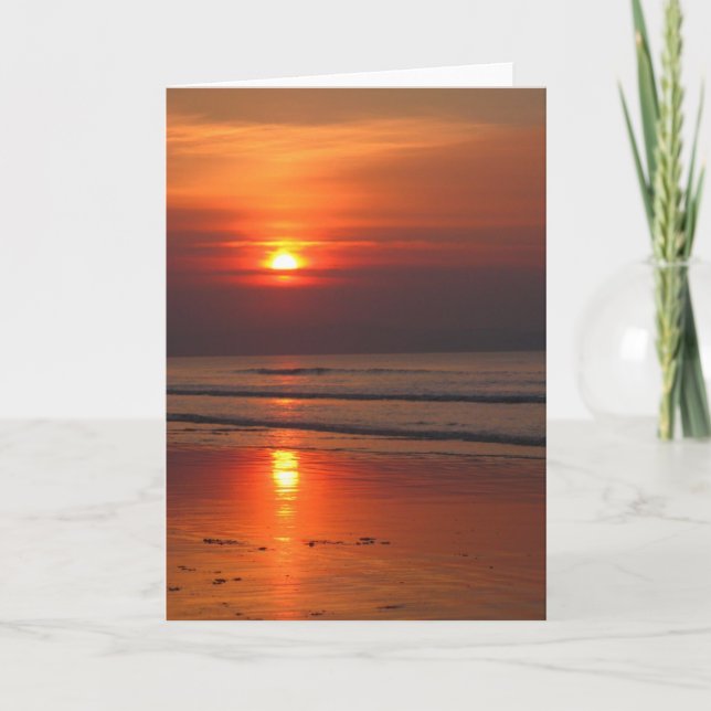 Irish Sunset - Blank Inside Greeting Card Kort (Framsida)