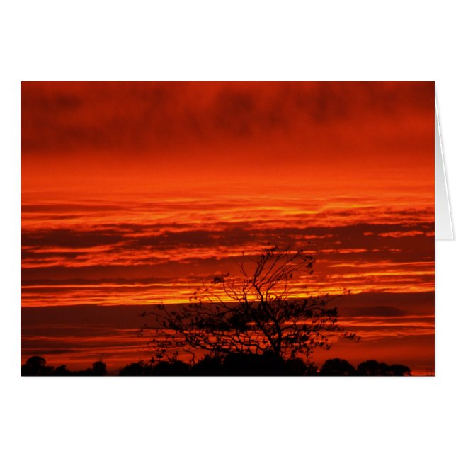 Irish Sunset, Kork, Ireland Cards Hälsningskort (Framsidan Horizontal)