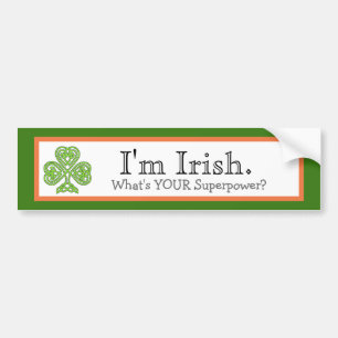 Irish Superpower Funny Bildekal