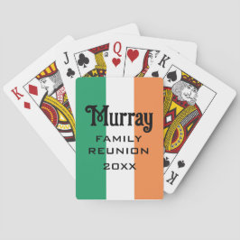 Irish Surname Namn Anpassningsbar Casinokort