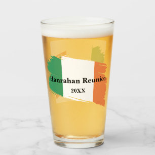 Irish Surname Namn Anpassningsbar Flagga Färg Reun Glaskopp