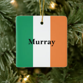 Irish Surname Namn Anpassningsbar Julgransprydnad Keramik