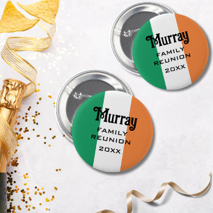 Irish Surname Namn Anpassningsbar Knapp