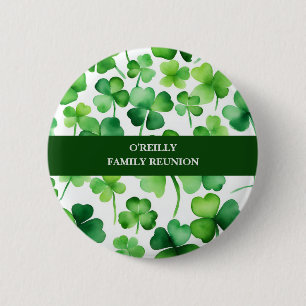 Irish Surname Watercolor Shamrock Knapp