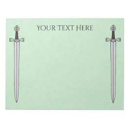 Irish Sword Anteckningsblock