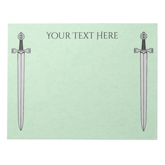 Irish Sword Anteckningsblock (Framsida)