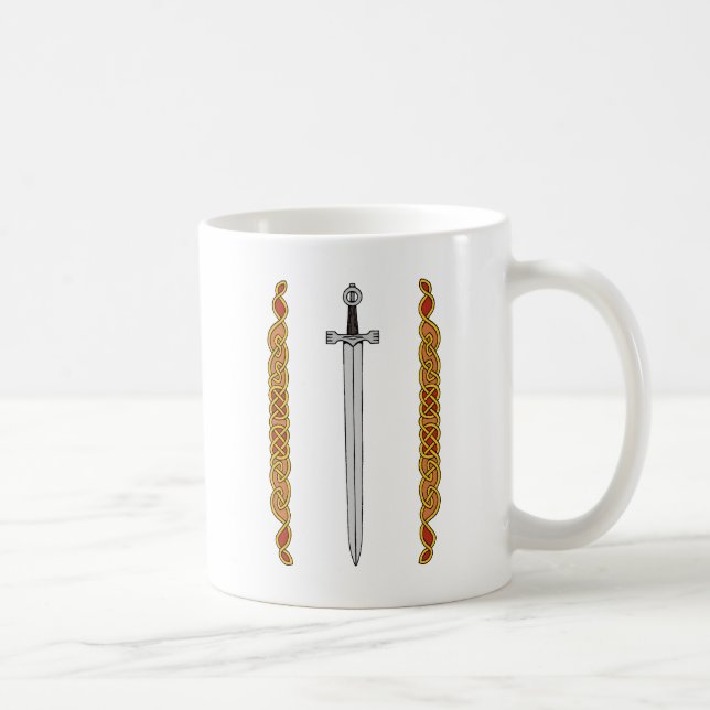 Irish Sword och Knotwork Kaffemugg (Höger)