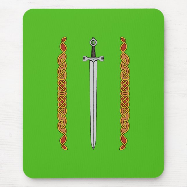 Irish Sword och Knotwork Musmatta (Framsidan)