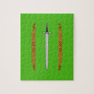 Irish Sword och Knotwork Pussel