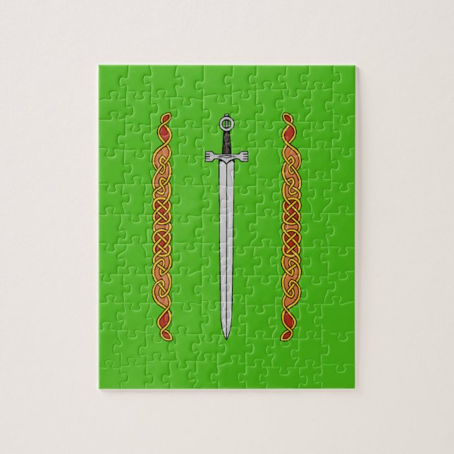 Irish Sword och Knotwork Pussel (Vertikal)