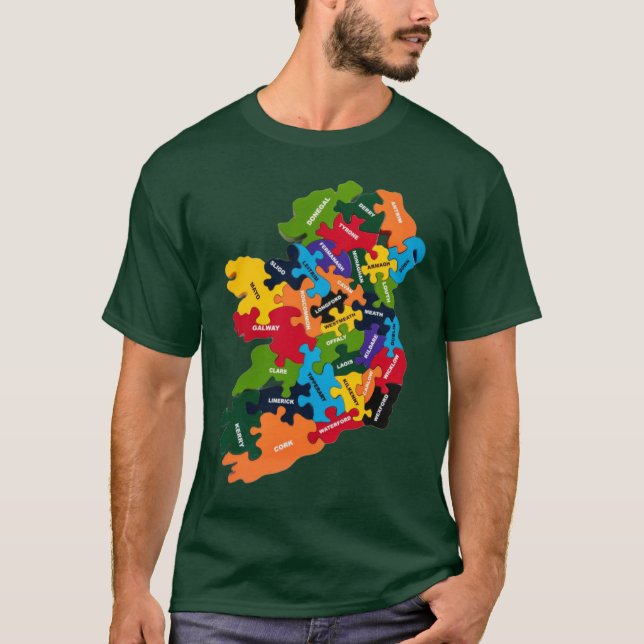 Irish T-Shirt, Irland T Shirt (Framsida)