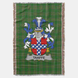 Irish Taaffe Jackar om Arm Family Crest Ireland Filt