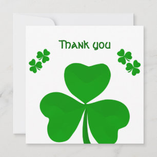 Irish Tack Bröllop Förlovning Shamrock Kort