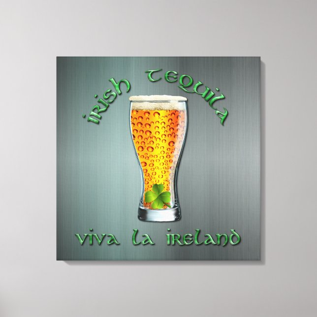 Irish Tequila - Viva la Ireland Canvastryck (Framsida)