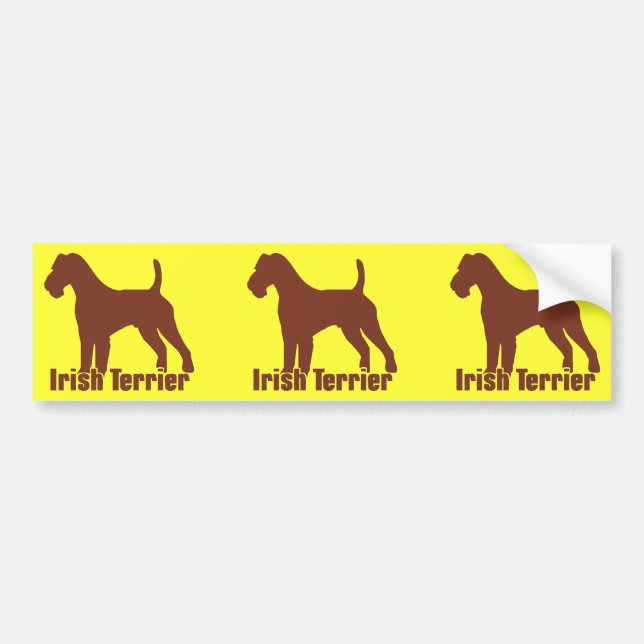 Irish Terrier Bildekal (Framsidan)