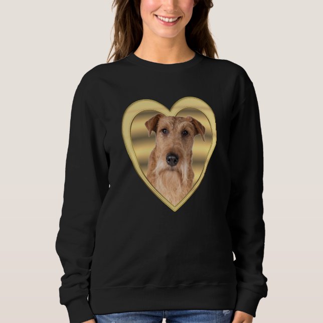Irish Terrier Dog Dog Heart  Irish Terrier  1 T Shirt (Framsida)